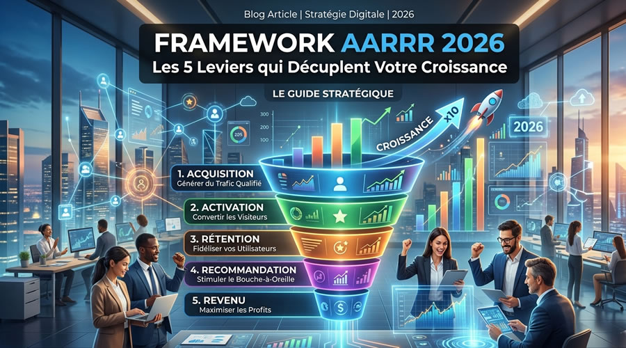 Framework AARRR 2026 : Les 5 leviers qui décuplent votre croissance