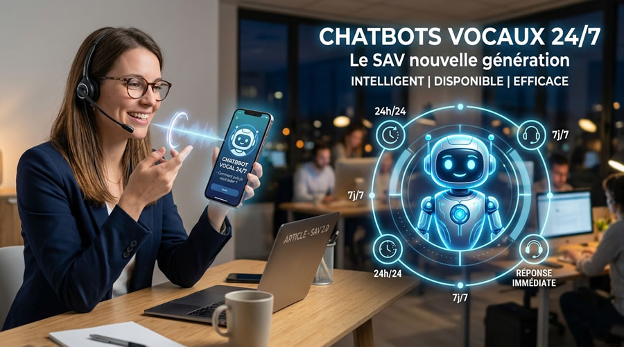 Chatbots vocaux 24/7 : Le SAV nouvelle génération