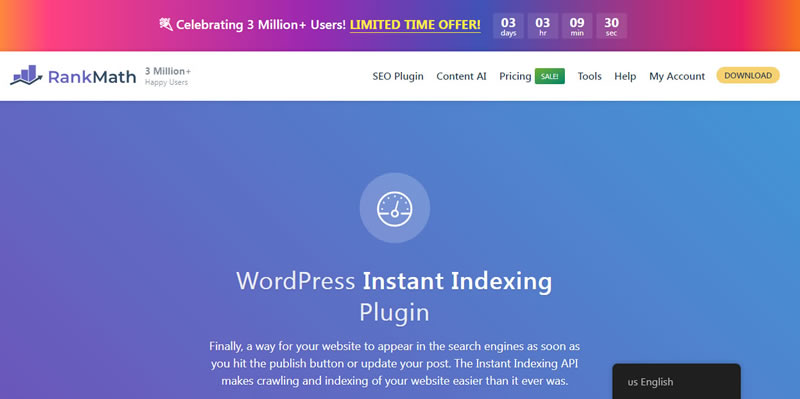 Plugin RankMath pour indexation sur WordPress