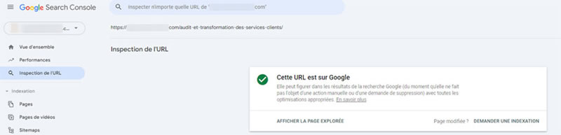 Outil Google pour indexer les pages web