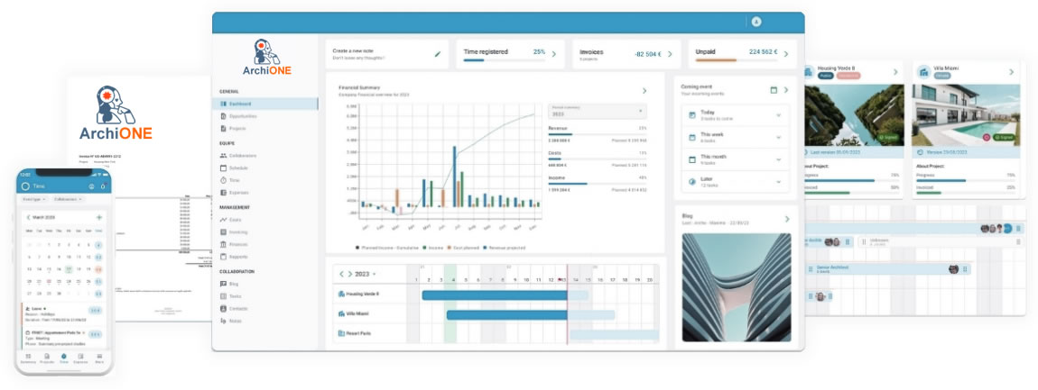 Logiciel de gestion complet pour cabinets d'architecture